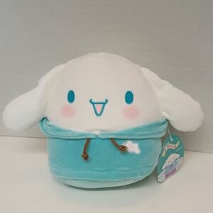 Cute White and Teal Plush Toy